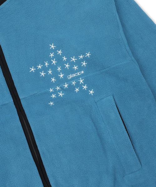GJ109 Star Accent Fleece Jacket (NAVY)