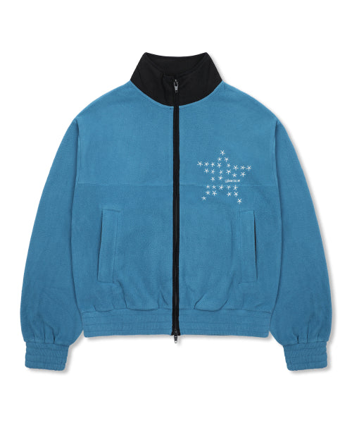 GJ109 Star Accent Fleece Jacket (NAVY)