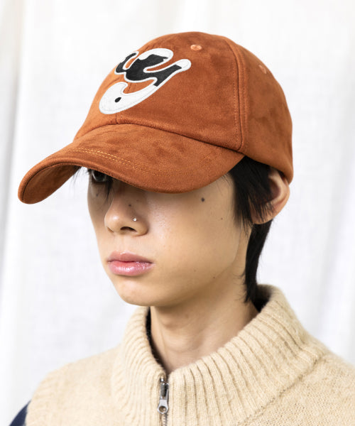 GC073 Hairy Applique Suede Ball Cap (BROWN)