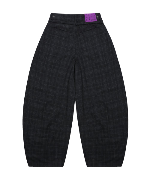 GP176 Wide Balloon Wool Pants (BLACK)
