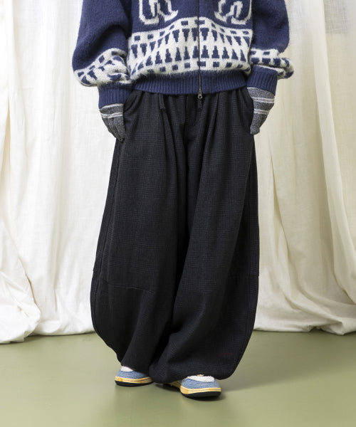GP176 Wide Balloon Wool Pants (GRAY)