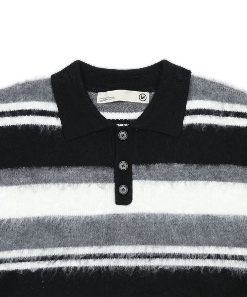GNT080 Good Will Retro Stripe Hair Ornament (BLACK)