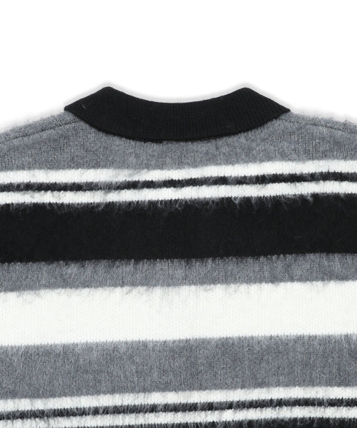 GNT080 Good Will Retro Stripe Hair Ornament (BLACK)