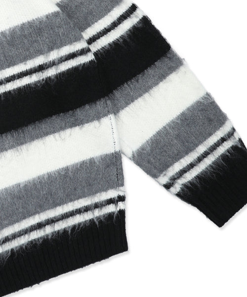 GNT080 Good Will Retro Stripe Hair Ornament (BLACK)