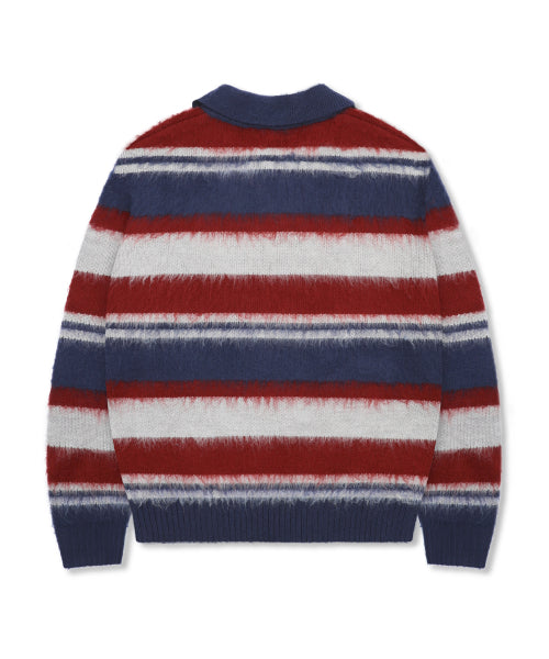 GNT080 Good Will Retro Stripe Hair Ornament (NAVY)