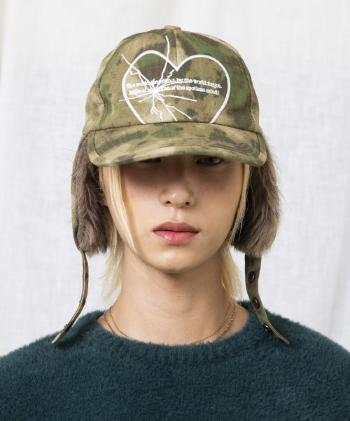 GC039 Camouflage Sunshine Heart Trapper Cap (CAMO)