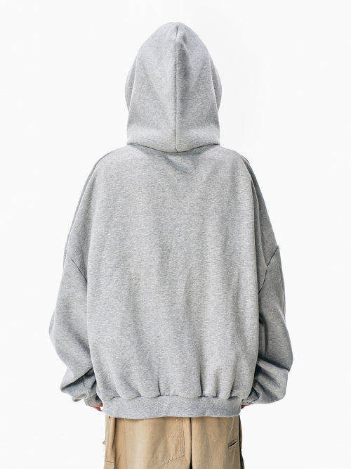 DONT COPY ZIP-UP HOODIE GREY