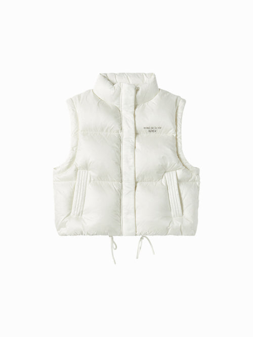 WOMAN DETACHABLE CROP DUCK DOWN JACKET