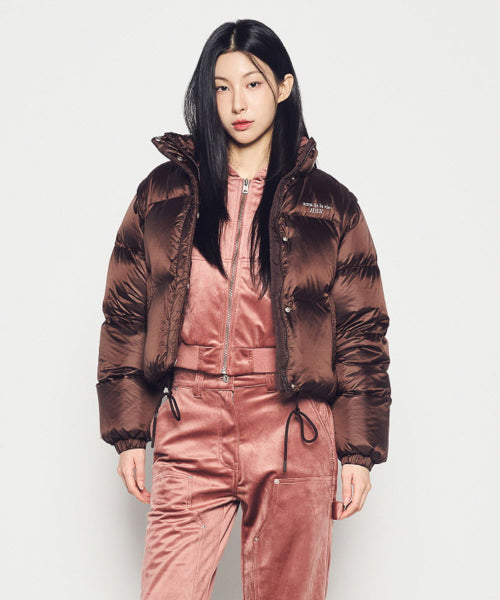 WOMAN DETACHABLE CROP DUCK DOWN JACKET