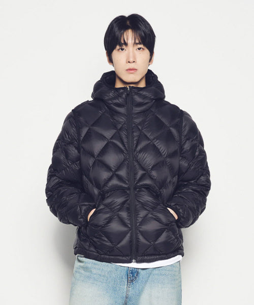 LIGHTWEIGHT QUILTED DUCK DOWN JACKET (3COLOR)