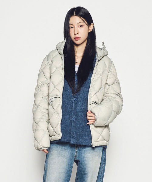 LIGHTWEIGHT QUILTED DUCK DOWN JACKET (3COLOR)