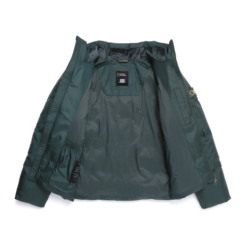 N254UDW970 에이라 하이넥 구스다운 점퍼 D/GREEN