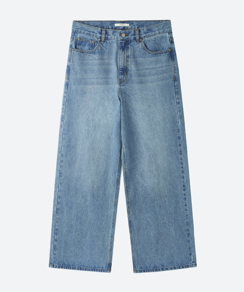 UNISEX, Loose-Fit Denim Pants / Light indigo
