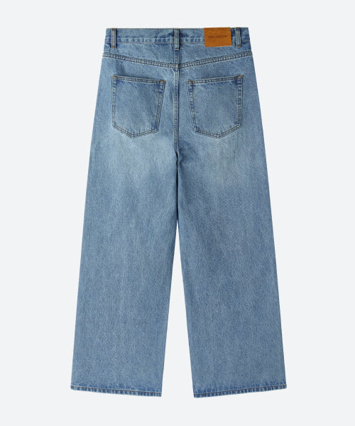 UNISEX, Loose-Fit Denim Pants / Light indigo