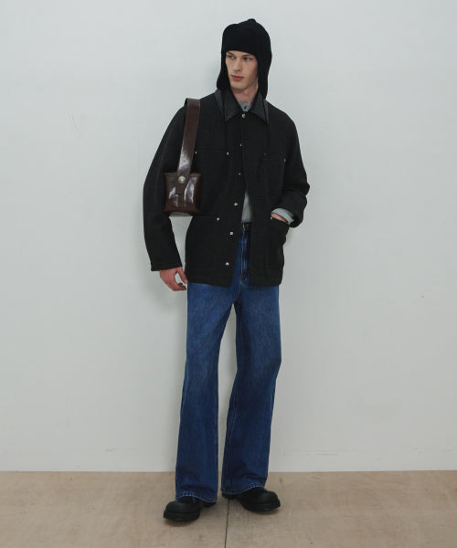 MJ UNISEX, Loose-Fit Denim Pants / Dark indigo