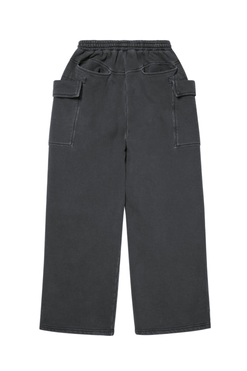 MUDDY CARGO SWEAT PANTS IN CHARCOAL