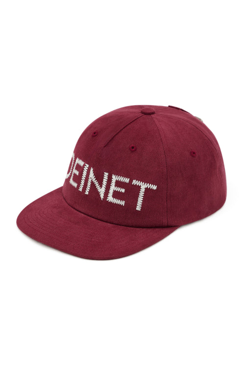 ZIGZAG LOGO MINI BAR DETAIL CAP IN BURGUNDY