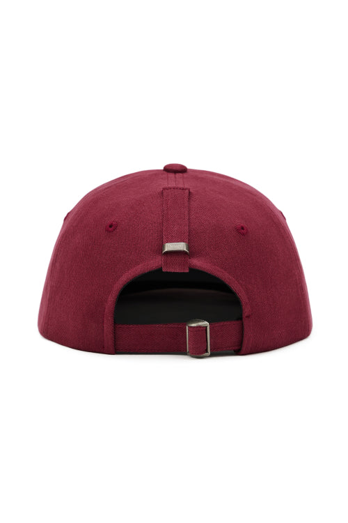 ZIGZAG LOGO MINI BAR DETAIL CAP IN BURGUNDY