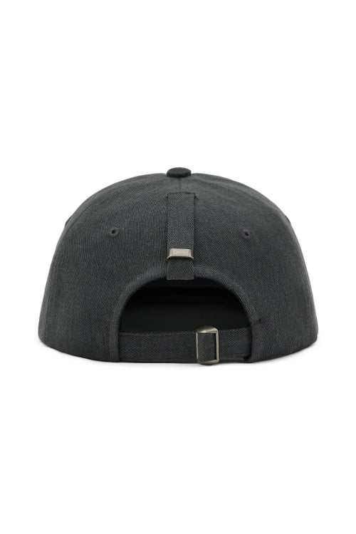 ZIGZAG LOGO MINI BAR DETAIL CAP IN CHARCOAL