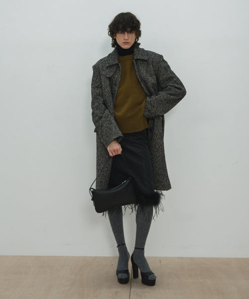 UNISEX, Wool Classic Mac Coat / Charcoal