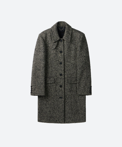 UNISEX, Wool Classic Mac Coat / Charcoal