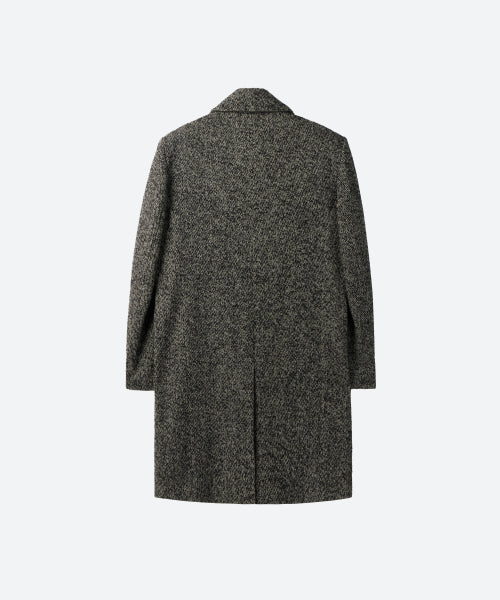 UNISEX, Wool Classic Mac Coat / Charcoal