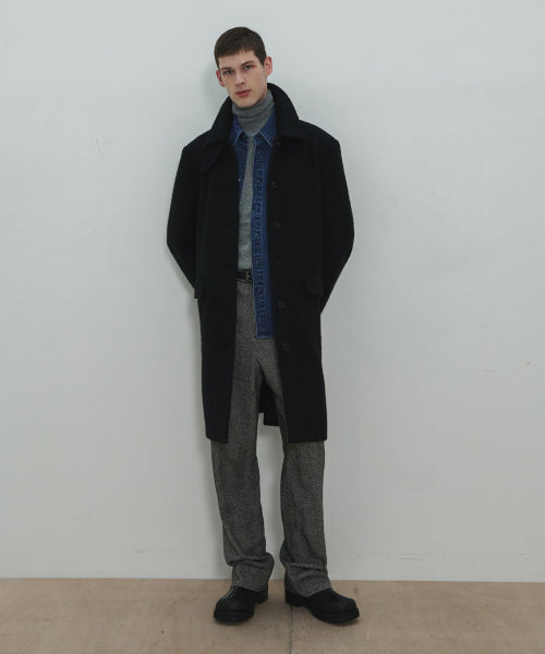UNISEX, Wool Classic Mac Coat / Black