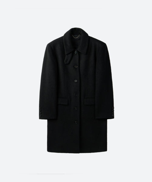 UNISEX, Wool Classic Mac Coat / Black