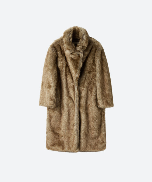 MJ Carrie Fur Coat / Brown