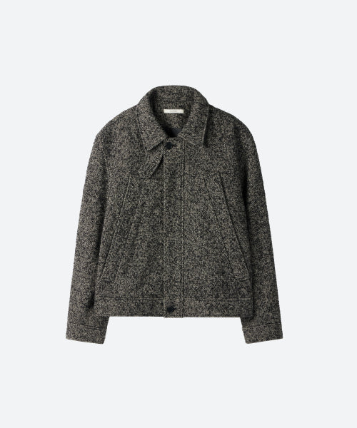 UNISEX, 4 Pocket Wool Blouson / Charcoal