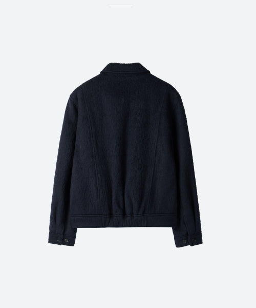 UNISEX, 4 Pocket Wool Blouson / Navy