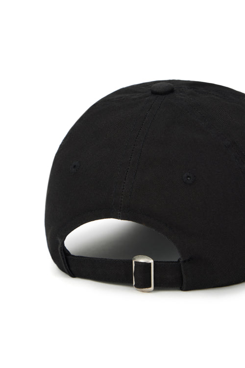 DEINET WASHED LOGO CAP IN BLACK