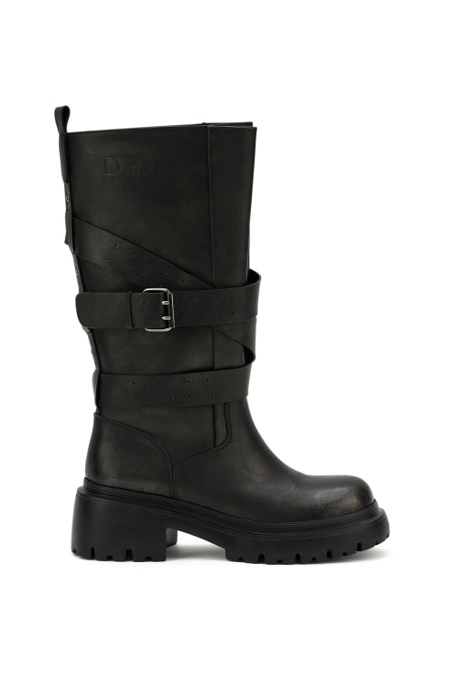 WILD BUCKLE BOOTS IN BLACK
