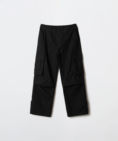[SPAO X Kid Millie] LOVE$ICK Cargo Wide Pants (BLACK)_STPCF4VU01