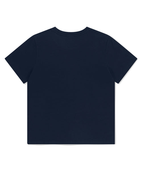 W BASIC LOGO TEE NAVY(MG2GSFT545A)