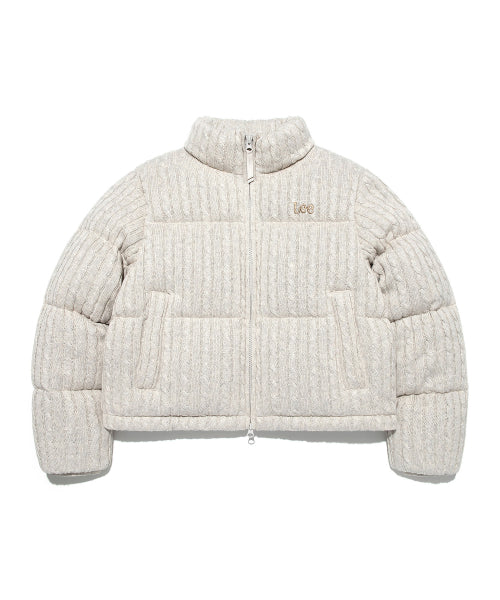 Women's Knitwear Short-Down Oatmeal