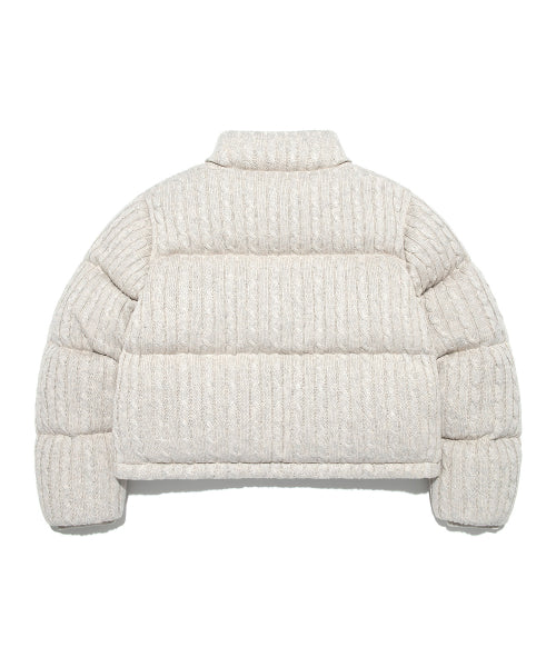 Women's Knitwear Short-Down Oatmeal