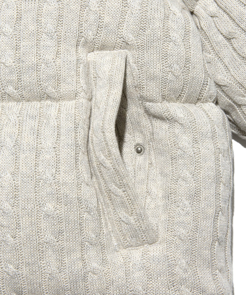 Women's Knitwear Short-Down Oatmeal