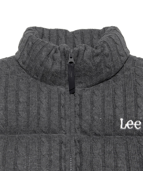 Women's Knitwear Short Down Melange Gray