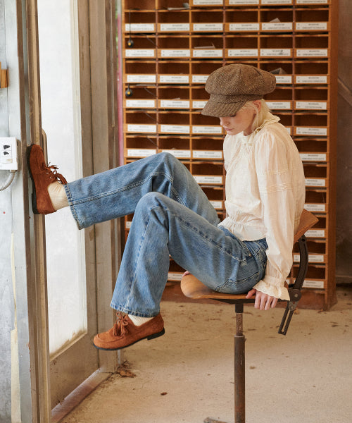 Cow Leather Kiltie Loafer (Camel Brown)