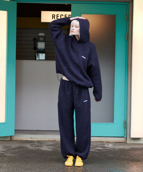 Teddy Wool Pants (Navy)