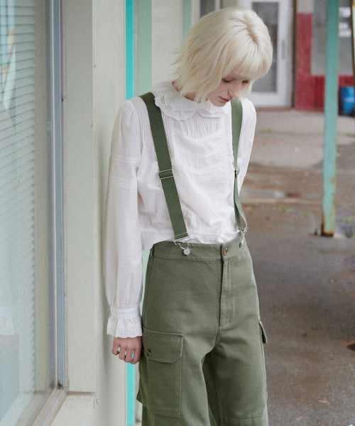Suspender Cargo Pants (Khaki)