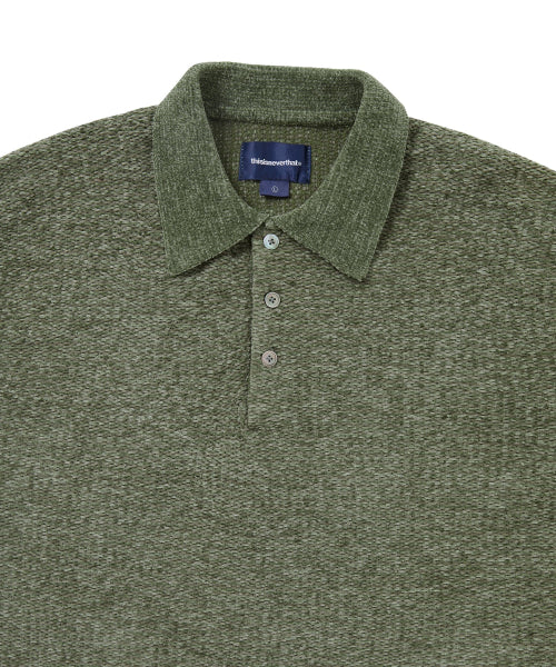 Velvet Knit Polo Green