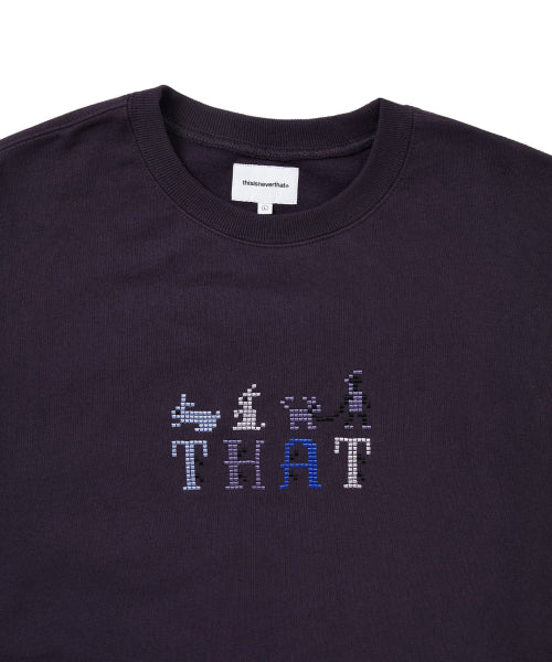 THAT Embroidered Crewneck Dark Purple