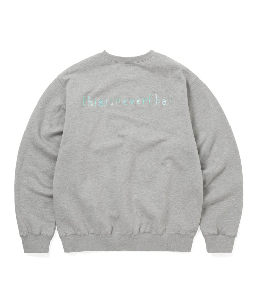 THAT Embroidered Crewneck Dark Heather Grey