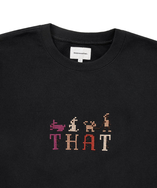 THAT Embroidered Crewneck Black
