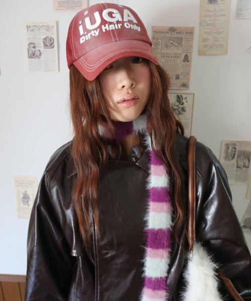 Washed Embroidery Ball Cap (Pink)