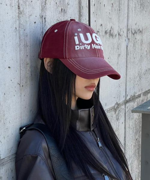 Washed Embroidery Ball Cap (Pink)