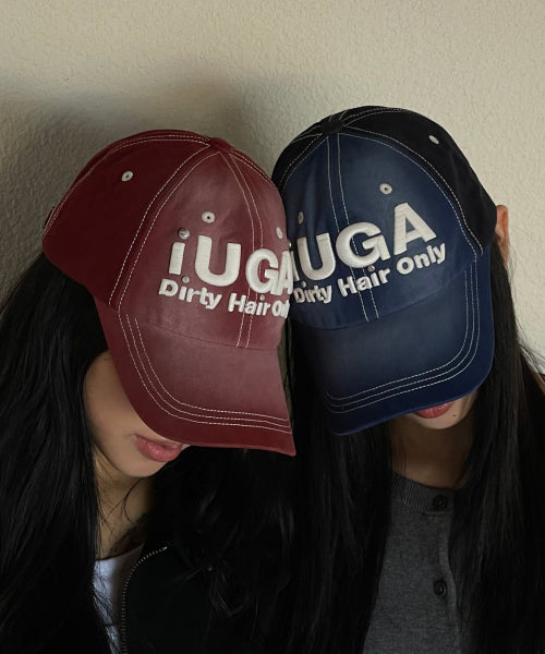 Washed Embroidery Ball Cap (Pink)