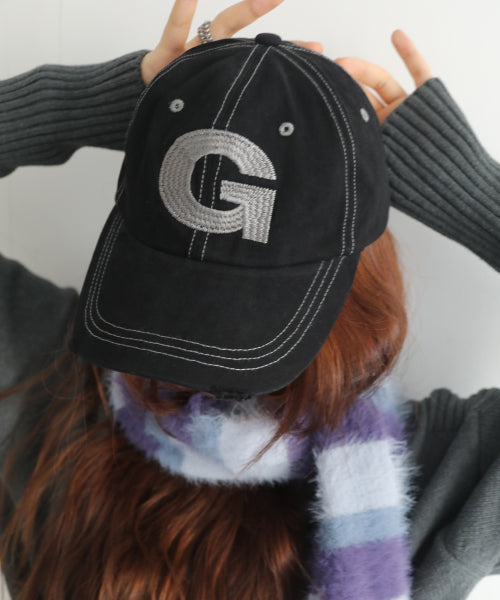 G Needlework Ball Cap (Black)